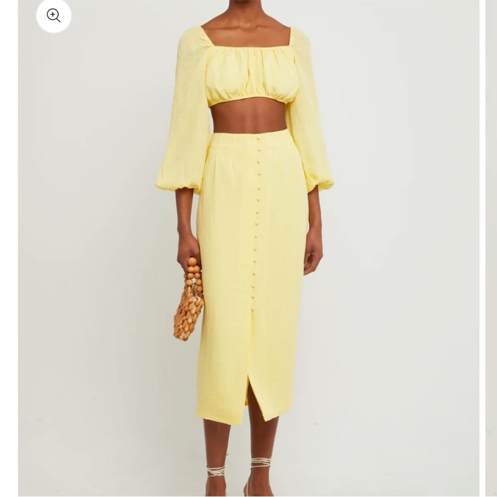 Kourt Enza Crop Top and Mini Skirt Set
